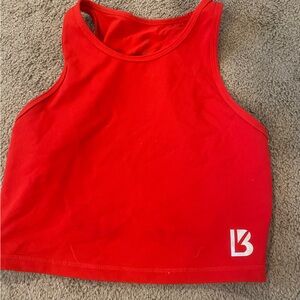 Buff bunny salsa color Aurora crop top.